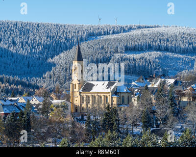Dans l'église Oberwiesenthal Erzgebirge Banque D'Images