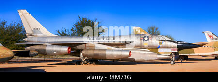 1960 Convair B-58 Hustler Startegic avion Bombardier Mach 2 à l'affiche au Pima Air & Space Museum à Tucson, AZ Banque D'Images