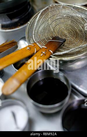 France, Paris, Chinese Restaurant Chez Vong, la cuisine Banque D'Images