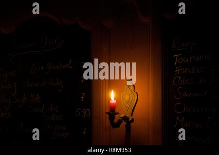 La France, Finistère, Audierne, L'Auberge restaurant, décoration Banque D'Images