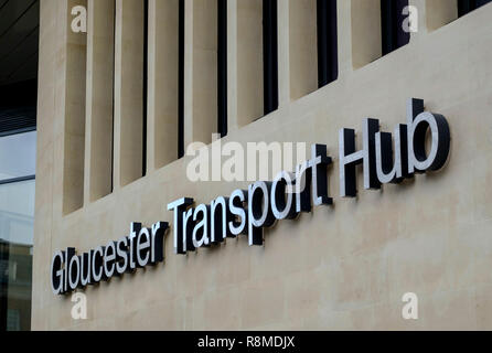 Autour de la ville de Gloucester. Gloucestershire england UK Gloucester Centre de transport Banque D'Images