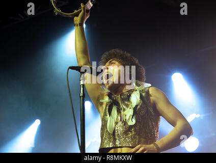 Greta Van Fleet effectuer à la Manchester Academy comprend : Greta Van Fleet, Josh Kiszka Où : Manchester, Royaume-Uni Quand : 15 Nov 2018 Credit : Sakura/WENN.com Banque D'Images