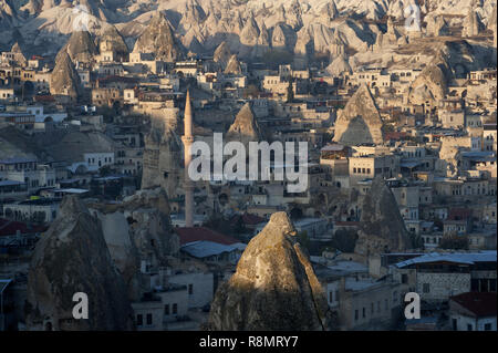 La Cappadoce, Cappadoce, Turquie, Turquie. 18 Sep, 2018. Vue sur le village anatolien de Göreme, en Cappadoce, Turquie.La Cappadoce en Turquie est connu comme le pays des beaux chevaux au coeur de la Turquie anatolienne. Crédit : John Wreford SOPA/Images/ZUMA/Alamy Fil Live News Banque D'Images