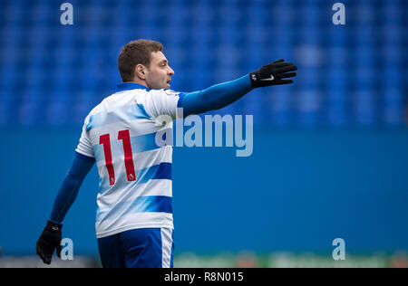 Reading, UK. Dec 16, 2018. Adrian Popa de lire U23 au cours de la Premier League Division 2 2 match entre la lecture d'U23 et U23 Manchester United au stade Madejski, lecture, l'Angleterre le 16 décembre 2018. Photo par Andy Rowland. Crédit : Andrew Rowland/Alamy Live News Banque D'Images