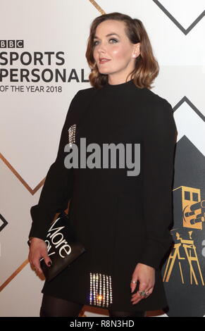 Birmingham, UK. Dec 16, 2018. Victoria Pendleton sur le tapis rouge à la BBC Sports Personality de l'année 2018 au Resorts World Arena. Credit : Keith Mayhew SOPA/Images/ZUMA/Alamy Fil Live News Banque D'Images