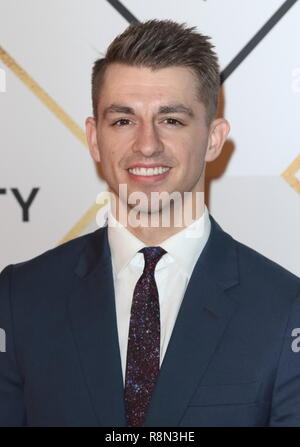 Birmingham, UK. Dec 16, 2018. Max Whitlock sur le tapis rouge à la BBC Sports Personality de l'année 2018 au Resorts World Arena. Credit : Keith Mayhew SOPA/Images/ZUMA/Alamy Fil Live News Banque D'Images