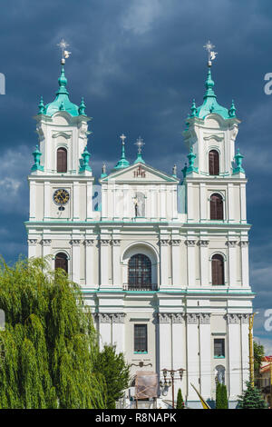 Minsk, Belarus - 16 juin 2018 : Saint François Xavier cathédrale au jour d'été ensoleillé Banque D'Images