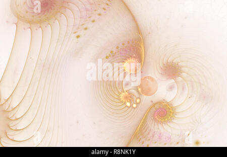 Belle couleur forme d'une galaxie spirale tornade dans l'espace lointain. Twists champ magnétique. Abstract lumineux design, d'art numérique pour creative grap Banque D'Images