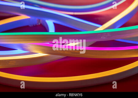 La bande de led multi couleur Banque D'Images