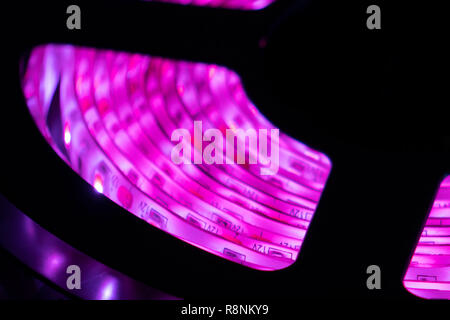 La bande de led multi couleur Banque D'Images