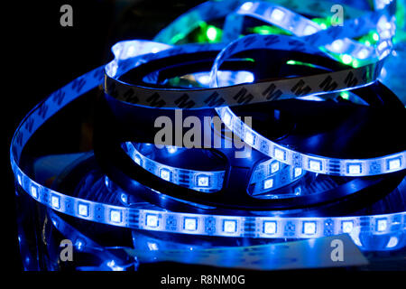 La bande de led multi couleur Banque D'Images