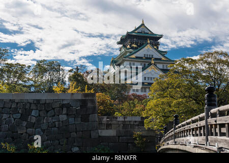 Le Château d'Osaka au Japon Banque D'Images