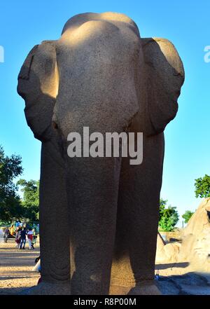 Chennai, Tamil Nadu - Inde - 09 septembre 2018 : Elephant Statue Banque D'Images