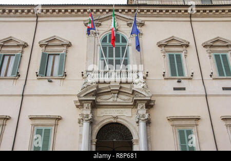 Le Palais du Quirinal à Rome, Italie. Résidence officielle des Présidents de la République italienne Banque D'Images