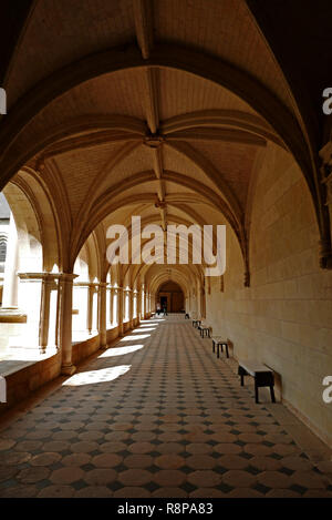 Grand-Moutier cloître, l'Abbaye Royale de Notre Dame de Fontevraud, Fontevraud-l'Abbaye, vallée de la Loire, Maine-et-Loire, Pays de la Loire, France, Europe Banque D'Images