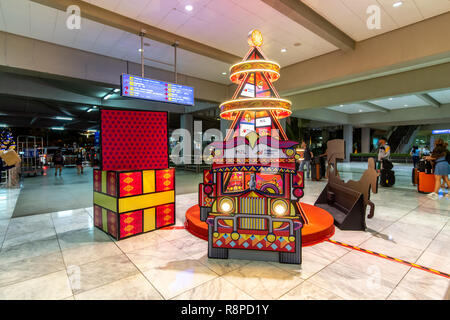 Nov 23, 2018 Décoration de Noël sur l'aéroport de Manille NAIA 2 terminal, Metro Manila, Philippines Banque D'Images