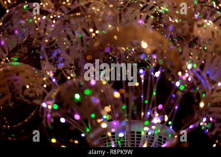 Arrière-plan de milticoloron à billes en plastique transparent Banque D'Images