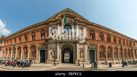 Streetview horizontale de l'Université de Milan, Italie. Banque D'Images