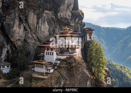 Taktsang Lhakhang, Tiger's Nest, Paro, Bhoutan Banque D'Images