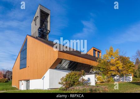 Canada, Québec, Gaspésie, Gaspé, Cathedrale-du-Christ-Roi, cathédrale, cathédrale en bois uniques en Amérique du Nord Banque D'Images