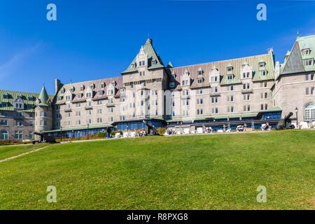 Canada, Québec , région de la Capitale-Nationale, de Charlevoix, La Malbaie, Fairmont Le Manoir Richelieu, construit 1928 Banque D'Images