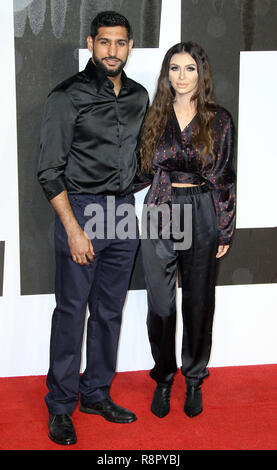 Nov 28, 2018 - Amir Khan et Faryal Makhdoom assistant à Creed II Première européenne, BFI IMAX à Londres, Royaume-Uni Banque D'Images