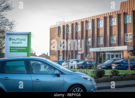 Le Nuffield Health private hospital de Newcastle-under-Lyme dans Staffordshire Banque D'Images