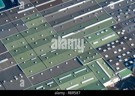 France, Puy de Dome, Volvic, (vue aérienne) Banque D'Images