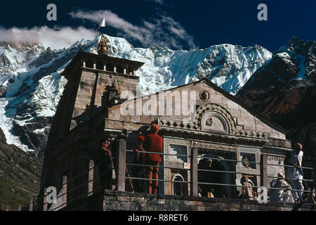 Temple de kedarnath, Uttar Pradesh, Inde Banque D'Images