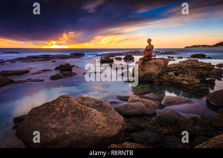 Rivermouth Prevelly Banque D'Images