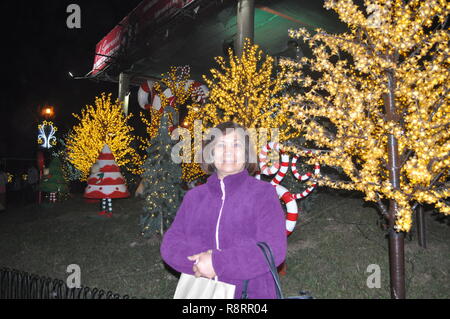 31/12/2018 Ville de Baguio, célébrant le Blousum de lumière au cours d'un spectacle nocturne qui donnera le coup d'envoi de la dernière semaine de la saison de vacances un festival annuel Banque D'Images