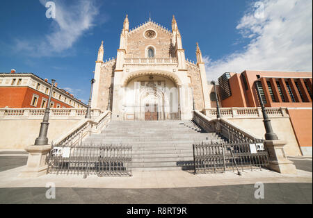 Madrid, Espagne - Septembre 12th, 2018 : los Jerónimos o église Saint Jérôme le Royal, Madrid, Espagne Banque D'Images