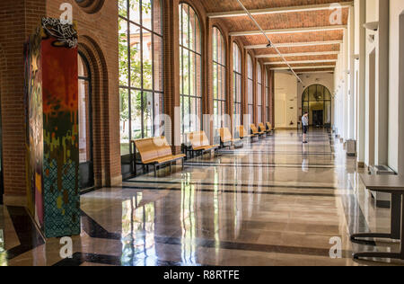 Madrid, Espagne - Septembre 13th, 2018 : Musée des Amériques à l'intérieur, Madrid, Espagne. Basse-cour gallery Banque D'Images