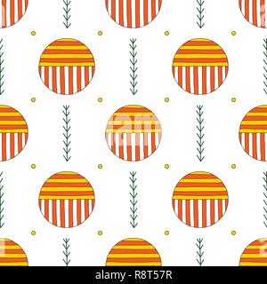 Hand drawn seamless abstract pattern. Vector background colorés dans un style moderne. Drôle à rayures de surface texture pour les dessins, textiles, papiers d'emballage Illustration de Vecteur