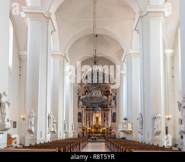 Intérieur de St John's Church (église de St Johns, saint Jean-Baptiste et Saint Jean l'apôtre et évangéliste ), l'Université de Vilnius, Vilnius, Lituanie Banque D'Images