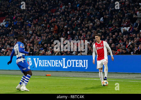 AMSTERDAM, 16-12-2018 Johan Cruijff Arena , football, saison de l'Eredivisie néerlandaise 2018 / 2019 Vriendenloterij l'embarquement, pendant le match Ajax - de Graafschap 8-0 Banque D'Images