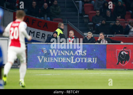 AMSTERDAM, 16-12-2018 Johan Cruijff Arena , football, saison de l'Eredivisie néerlandaise 2018 / 2019 Vriendenloterij l'embarquement, pendant le match Ajax - de Graafschap 8-0 Banque D'Images