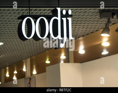 Kiev, Ukraine. Dec 16, 2018. Logo vu OOodji au magasin. Crédit : Igor Golovniov SOPA/Images/ZUMA/Alamy Fil Live News Banque D'Images