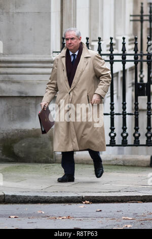 Londres, Royaume-Uni. Dec 18, 2018. Geoffrey Cox QC, Procureur Général arrive pour la dernière réunion du cabinet avant Noël et la nouvelle année Crédit : amer ghazzal/Alamy Live News Banque D'Images