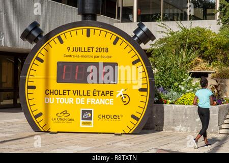 La France, dans le Maine et Loire, Cholet, ville étape du Tour de France 2018 Banque D'Images