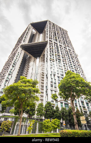 Le Sommet en haut de Bukit Pasoh Road, Singapour, Outram Park Banque D'Images