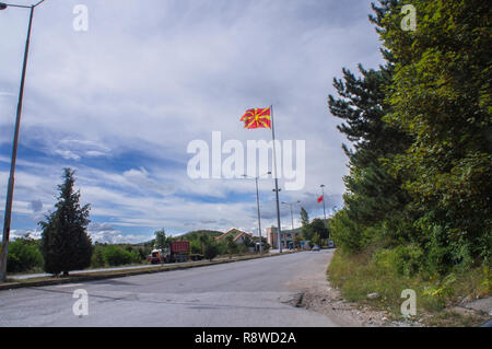 Kjafasan/Qafe Thane border crossing, Macédoine, Albanie - MK-ALB, le 5 septembre 2018. (CTK Photo/Libor Sojka) Banque D'Images