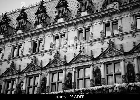 L'Hôtel de ville Rathaus : Hambourg, Allemagne Banque D'Images