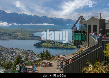 Le Lac Wakatipu, Queenstown, Otago, île du Sud, Nouvelle-Zélande Banque D'Images