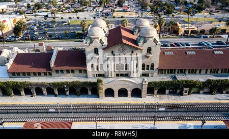 San Bernardino Santa Fe Depot ou San Bernardino, San Bernadion, CA, USA Banque D'Images