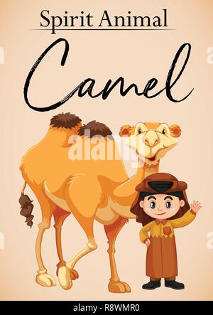 Un esprit animal camel illustration Illustration de Vecteur