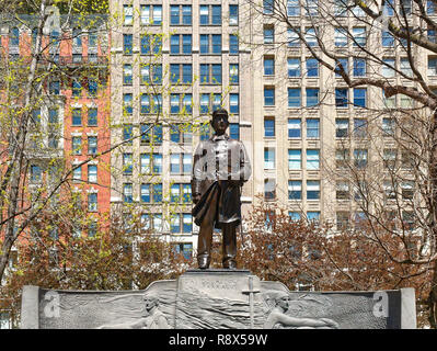 L'amiral Farragut statue Monument au Madison Square Manhattan New York USA ou l'Amérique Banque D'Images