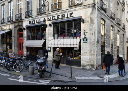 Boulangerie parisienne - le Marais - Paris - France Banque D'Images