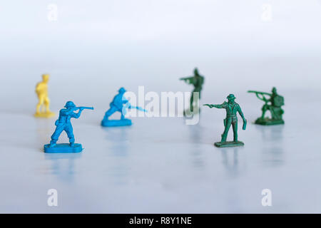 Toy Soldiers traditionnelle, collection de petits soldats traditionnels Banque D'Images