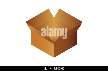 Boîte ouverte Illustration de Vecteur